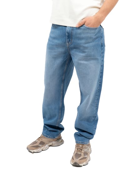 Tapered fit Jeans van Katoenmix