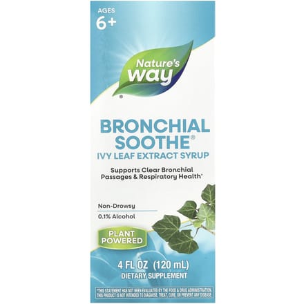 Nature's Way, Bronchial Soothe®, Siroop met Klimopbladextract, Leeftijden 6+, 120 ml (4 fl oz)