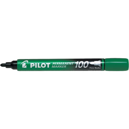 Pilot - Permanent Marker 100 - Groen - 1 stuks