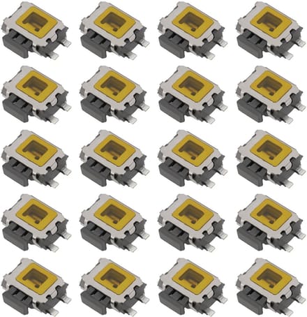 Dailygoods - Set van 20 4-polige SMT SMD Druktoetsschakelaars
