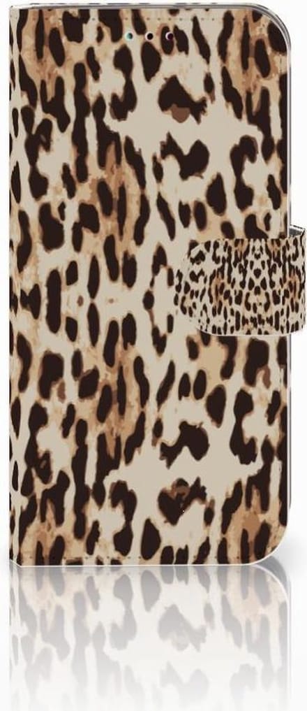 Samsung Galaxy A40 Telefoonhoesje met Pasjes Leopard
