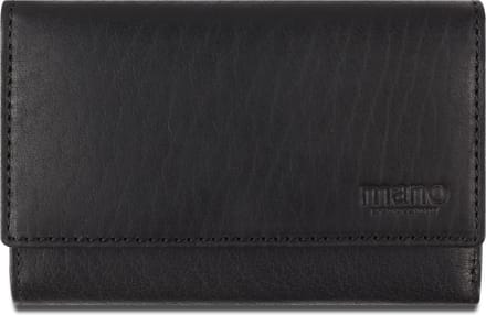 mano Leren Portemonnee Don Simon Ladies Zip Wallet Black Zwart