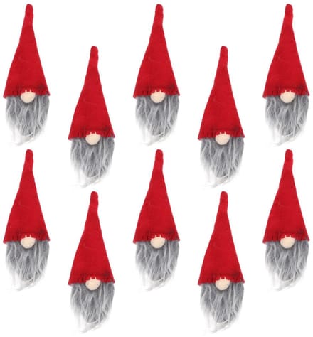 Dailygoods - 10 Stuks Creatieve Kerstflessenhoeden voor Wijnflessen