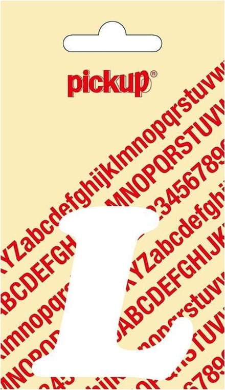 Pickup plakletter CooperBlack 60 mm - wit L