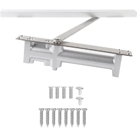 Ferme-portes hydrauliques dissimulés à positionnement automatique en aluminium 80KG Ferrures