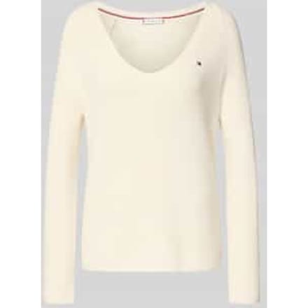 regular fit gebreide pullover van puur katoen