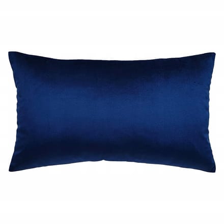 Decoratieve kussensloop fluweel donkerblauw 40x50 cm