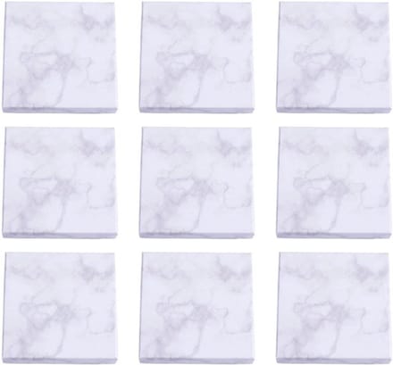Allecto - PandaHall 18-delige Witte Marmer Effect Sieraden Dozen