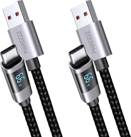 6a usb naar usb C kabel met fast charge - Usb A naar usb C - Oplaadkabel voor telefoon, tablet