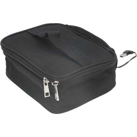 Draagbare Oven Tas 5V 2A USB Interface Auto Thermische Isolatie Oxford Stof Waterdicht Voedsel Opwarmen black