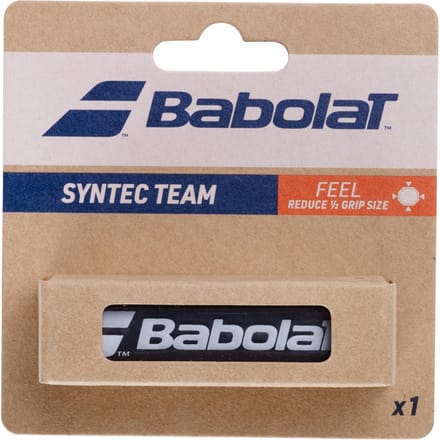Babolat Syntec Team Feel Basiswikkel Zwart/Wit - Dun & Licht