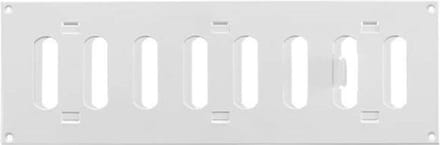 Metalen instelbaar rechthoekige sleuf rooster 300x100 wit - MR3010R - RAL9016