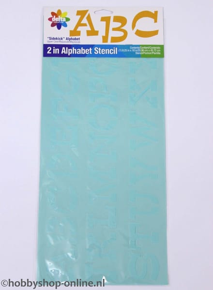 Delta stencil mania x1 sidekick alphabet 5cm.
