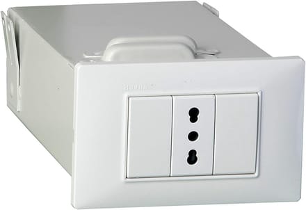 Onzichtbare Kluis - Wandkluis Lade - Waardevolle Spullen - Geïntegreerd Stopcontact - 18 x 11 x 0.1 cm - Wit