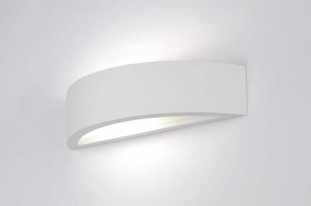 Lumidora Wandlamp 70810 - Voor binnen - ROME - E14 - Wit - Keramiek
