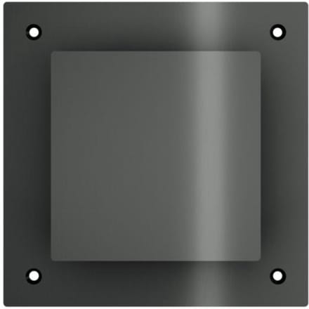 Hotbath &More VGVS015 ventilatierooster vierkant met schroeven geborsteld zwart PVD