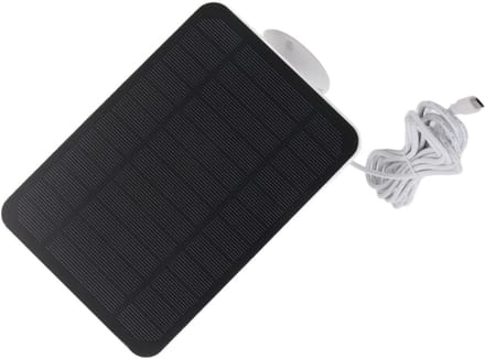 Zonnepaneel - Zonne-energie Paneel - Camera Opladen - IP65 Waterdicht - 4W Vermogen - Wit
