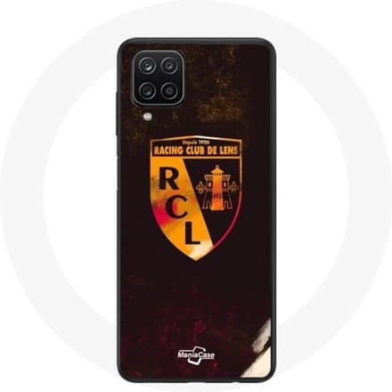 Coque maniacase pour Samsung Galaxy A12 rcl lens orange fond noir