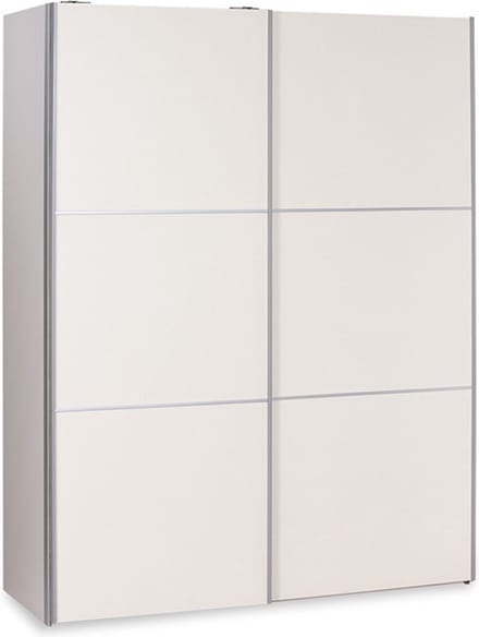 Beter Bed Easy Schuifdeurkast - Kledingkast met 2 schuifdeuren - 153 x 215 x 65 cm - Cremewit