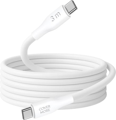 Oplaadkabel geschikt voor Samsung a53, a56, smartphone, tablet - Usb C kabel kort - Usb C naar usb C - Snelladen - Super fast charging - 3 meter - Lang - Wit