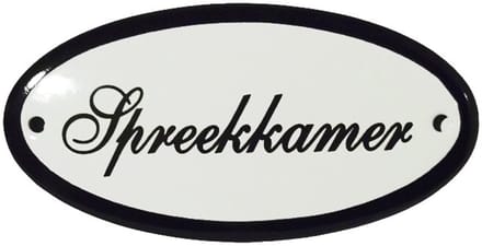 Deurbord Spreekkamer