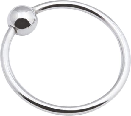 Banoch - Glansring Veronica 30 mm - metalen eikelring met bal - cockring | penisring