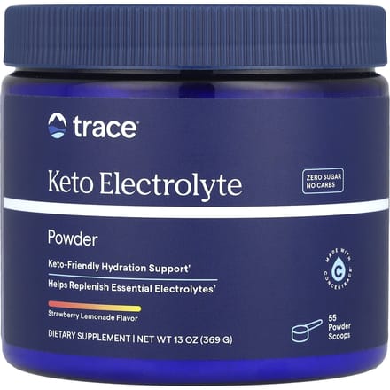 Keto Elektrolyt Poeder, Aardbei Citroenade, 369G (13oz)
