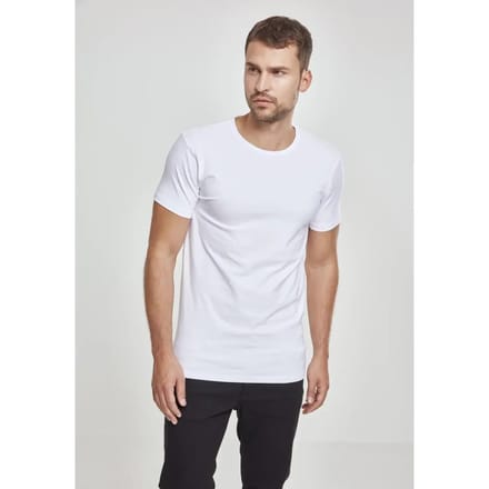 Urban Classics Fitted Stretch Tee Heren T-shirt - wit - XL