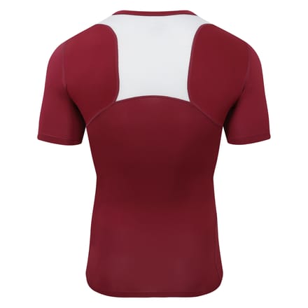 Umbro Unisex Elite V-hals Base Layer Top voor volwassenen (Nieuw Claret)
