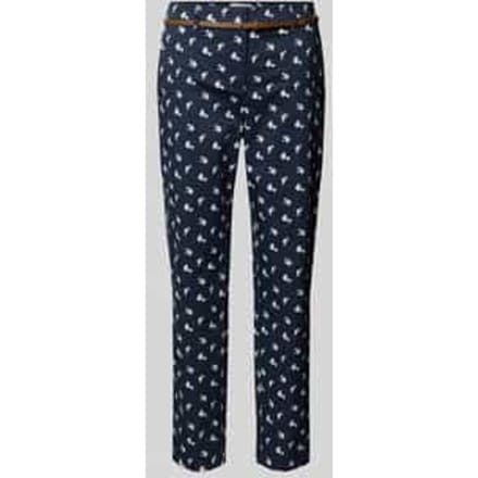 Broek in all-over look met riem