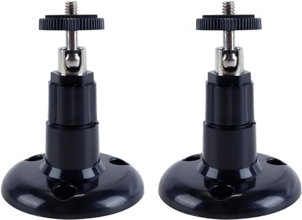 Camera Bevestiging - Muurbeugel Set - Beveiliging Thuis - Universele Schroefdraad - 2 Stuks - Zwart