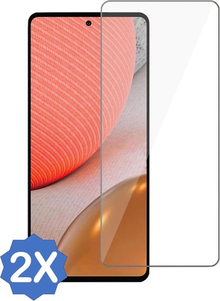 Screenprotector geschikt voor Samsung Galaxy A72 - Beschermglas Screen Protector Glas - 2 Stuks