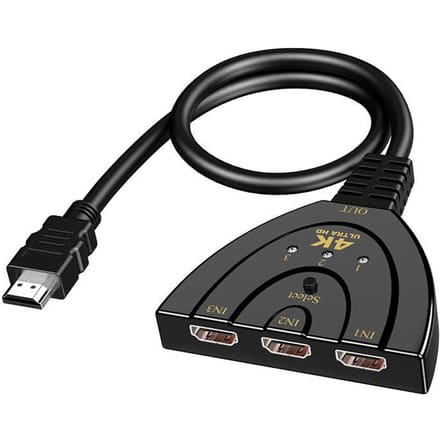 3 Input 1 Out HDMI Switcher Splitter 4K 1080P HDMI-compatibele Switch voor PS4 XBOX DVD HDTV TV Box