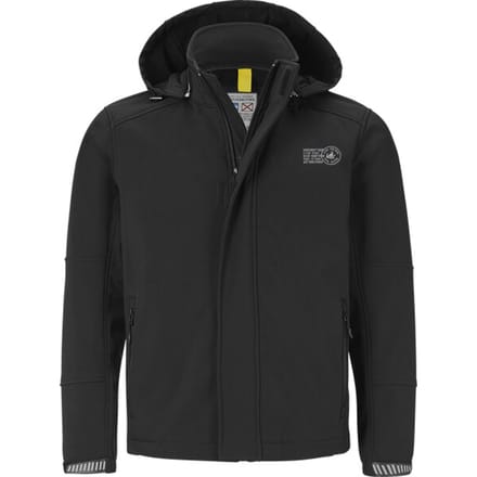 Jan Vanderstorm herren Softshelljack - 68 - zwart - Plus Size