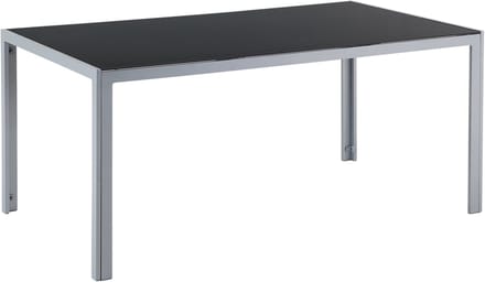 CATANIA - Tuintafel - Zwart - 91 x 160 cm - Aluminium