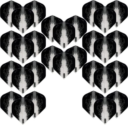 Darts Set - High Impact – 10 sets (30 stuks) – dart flights - Clear/Doorzichtig
