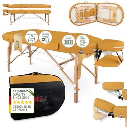 Mobiele Ovale Massagetafel Opvouwbaar & Verstelbaar voor Massagestijlen