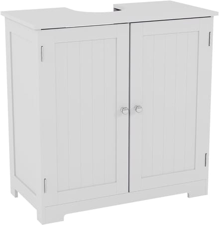 Wastafel Onderkast Met Uitsparing - Wasbak Kast - Badkamermeubel - Wit