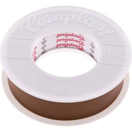 Elektrische Isolatietape Vde-Getest 25mm/25m Bruin