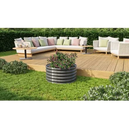 Vitavia Plantenbak Vita - Graniet - Metaal - 82,1x82,1x40,1cm
