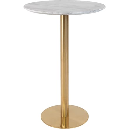 Bartafel met marmeren blad en messing onderstel House Nordic Bolzano