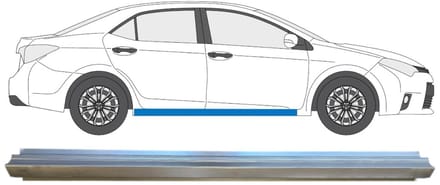 Reparatie dorpel voor Toyota Corolla 2013-2019 / Rechts