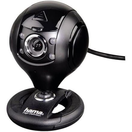 Hama HD-webcam 1280 x 720 Pixel Standvoet, Klemhouder