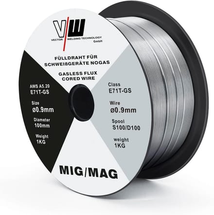 Gasloze Lasdraad 0.9mm E71T-GS 1kg Spoel voor MIG Lassen