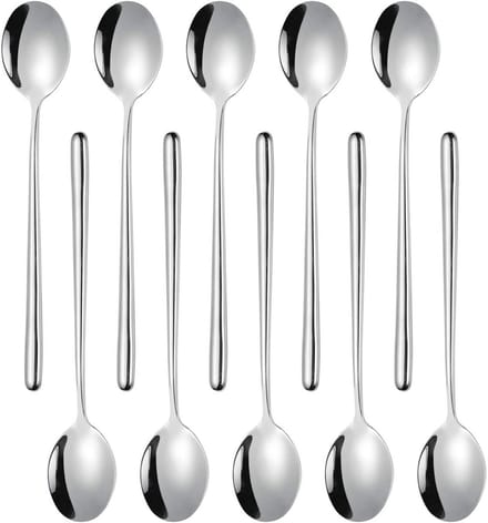 RVS Soeplepels met Lange Handvatten - 10 Stuks (22 cm)