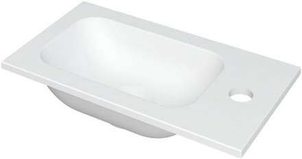 INK - Fontein Polystone met Kraangat Universeel - 400x220x10 mm - Mat Wit