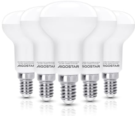 Reflector lamp E14 R50 LED 7W - Daglicht wit 6500K - Set van 5 stuks