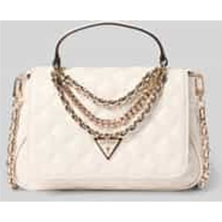 GUESS schoudertas handtas Giully II Top Handle Flap Bag Cream White crème