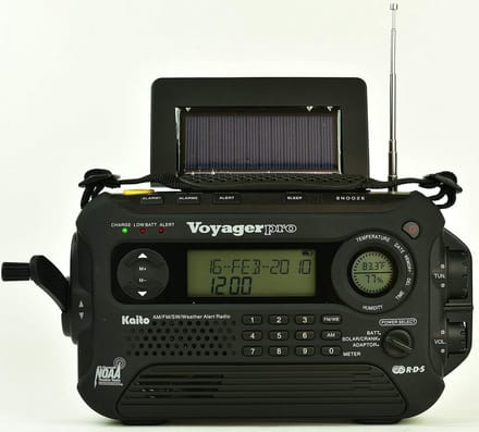 Noodradio met Zonnepaneel - Dynamo Radio - Voorbereid op Noodgevallen - 5 Energiebronnen - 9.5 x 5.5 x 2.5 Inch