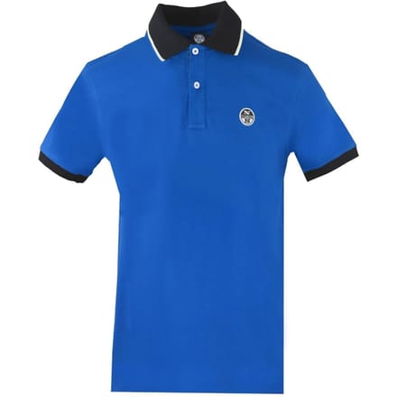 North Sails Contrast Collar Blue Polo